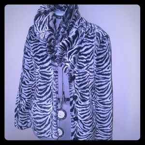 Zebra print Faux fur